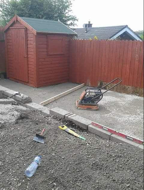 The Hillview Landscapes team at work in a Cork garden